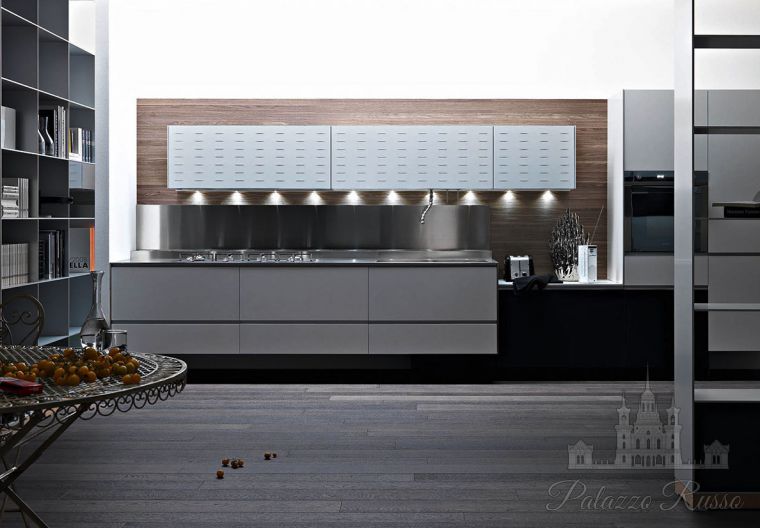Кухня, алюминий, Riciclantica White, Valcucine