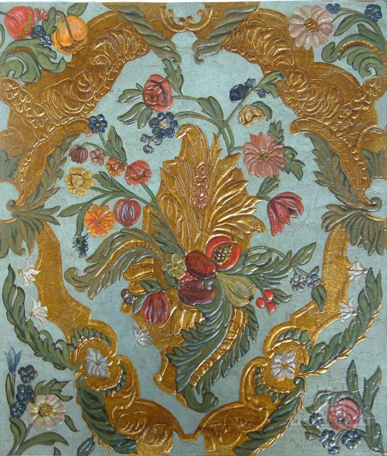 Обои ручной работы, кожа, Flanders Or Holland 1750г. A Polychrome Version, Korfus, Lutson