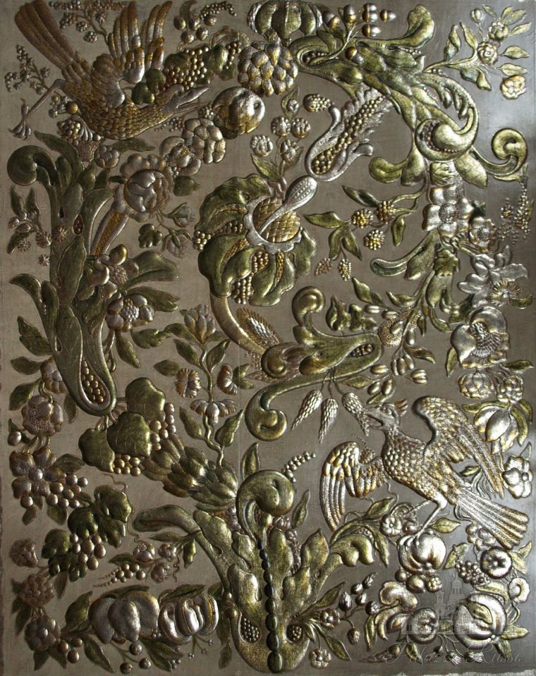 Обои ручной работы, кожа, Flanders 1650г. A Polychrome Version, Abondance 1, Lutson
