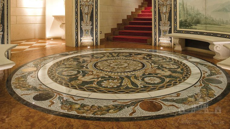 Мраморная мозаика, для стен и полов, Grand Hotel Des Iles Borromees, Stresa, Hek/ Hapy/ Nefti, Friul Mosaic