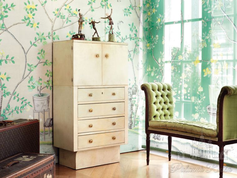 Ткани, шелковая органза, Jardini è Res & Citrus, De Gournay