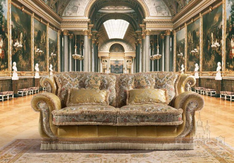 Мягкая мебель, диван, большой двухместный с бахромой, Tiffany 2, Lunardelli