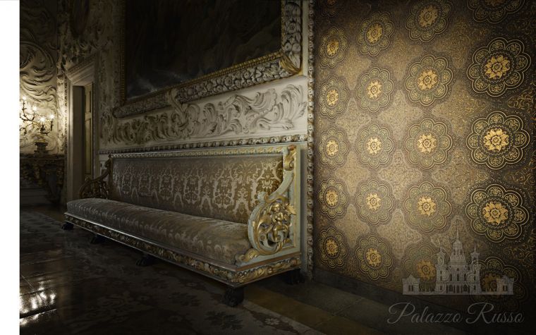 Натуральный камень, только для стен, Trani - Gold, Incanto TS, Akros