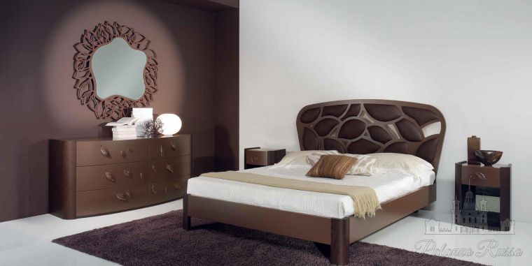 Спальни, кровать, обитое изголовье, L42, Bbelle