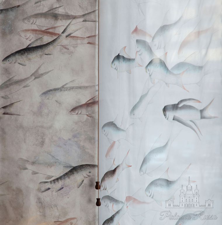 Ткани, тревира, FISHES/ 2278, De Gournay