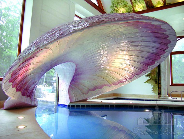 Декоративное панно, для бассейнов, керамическая мозаика, Shell Canopy, Craig Bragdy