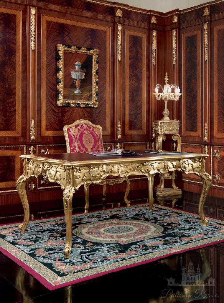 Кабинеты, стол с кожаным верхом, 10720 RIALTO, Carlo Asnaghi