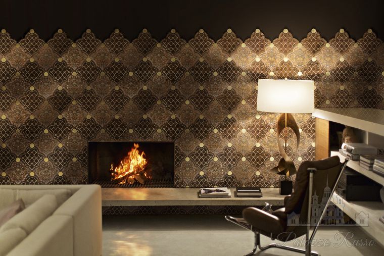 Натуральный камень, только для стен, Travertino Classico Noce Gold, PHAD TS, Akros