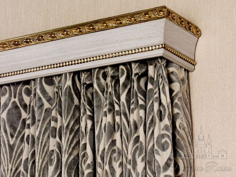 Карнизы, дерево, цвет - Chateau Grey With Silver Details, Stour, Byron And