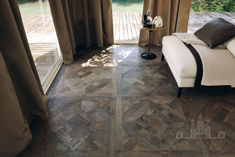 Модульный паркет, дуб, цвет: Rovere Grigio, Grey Oak, CLAUDE CON TASSELLI, Parquet IN