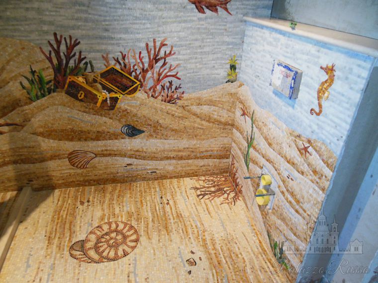 Мраморная мозаика, для стен и полов, Sea, Friul Mosaic
