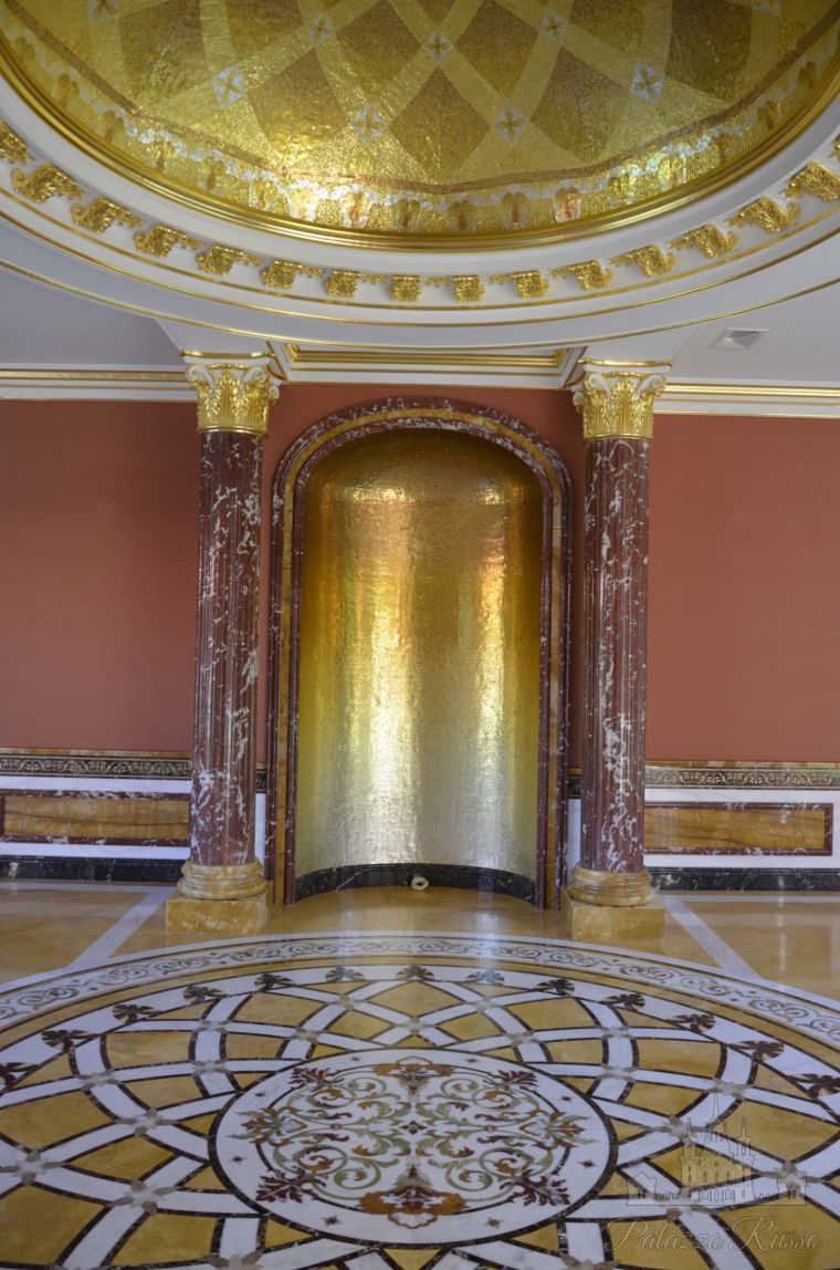 Мраморная и стеклянная мозаика, для стен, Gold, Friul Mosaic