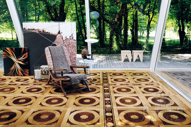 Модульный паркет, афрормозия, дуб, цвет: Afr. Zambia Medio, Rovere Chiaro, FELICIENNE, Parquet IN