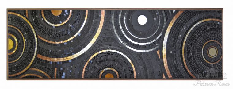 Мраморная и стеклянная мозаика, для стен, INFINITO NERO, Friul Mosaic