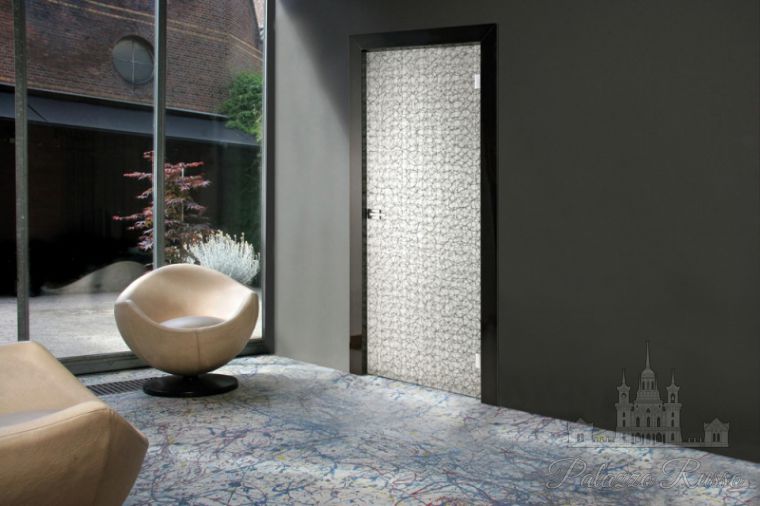 Двери, черный дуб, закаленное стекло, GIUDETTO GLASS 1900V/ QQ/ VA, New Design Porte