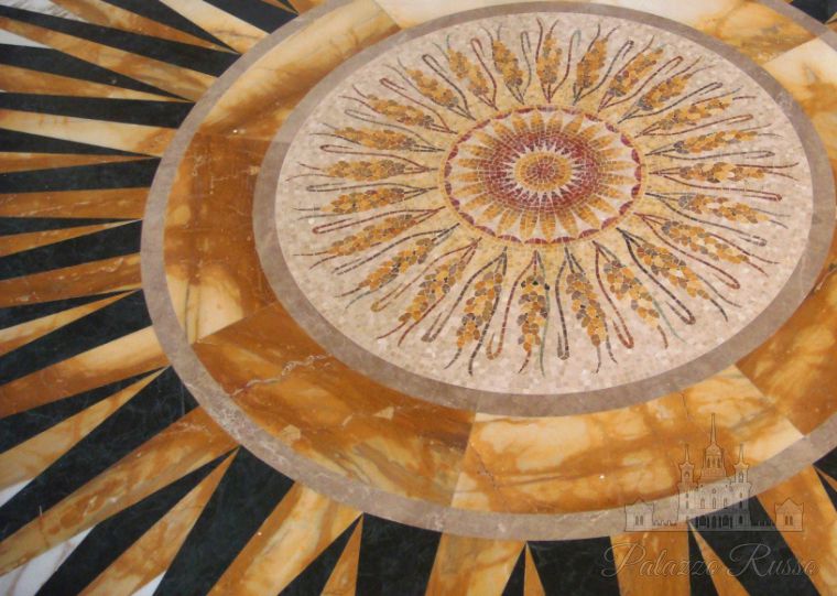Мраморная мозаика, для стен и полов, Rosone, Friul Mosaic
