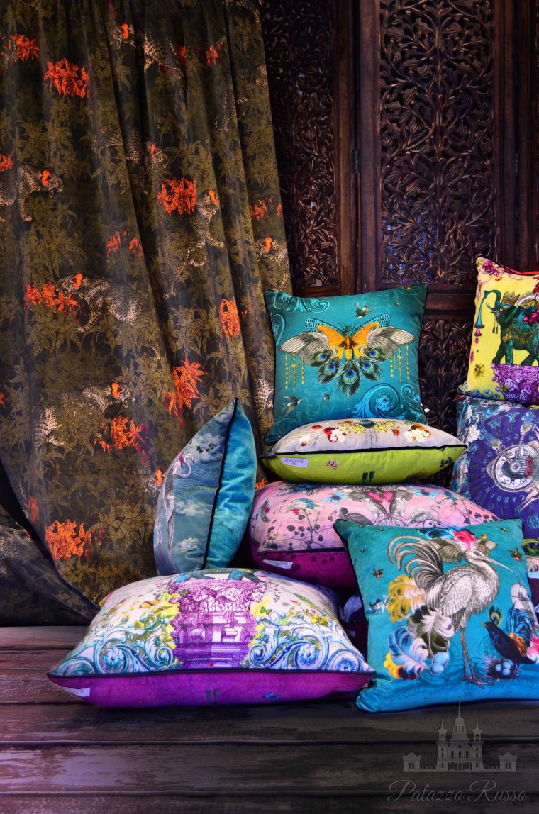Позументы, фурнитура, аксессуары, подушки, 100 % British Velvet ; 85 % Viscose/ 15 % Linen, CUSHIONS/ SC010110,, Santorus