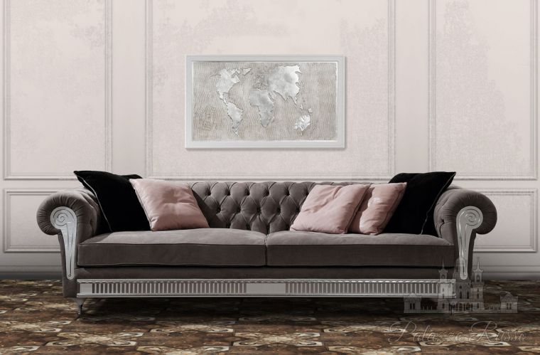 Гостиные, диван, дерево/ ткань/ сталь, коллекция диванов от Vismara Design включает в себя самые разнообразные, Chest Nouveau Sofa 3,