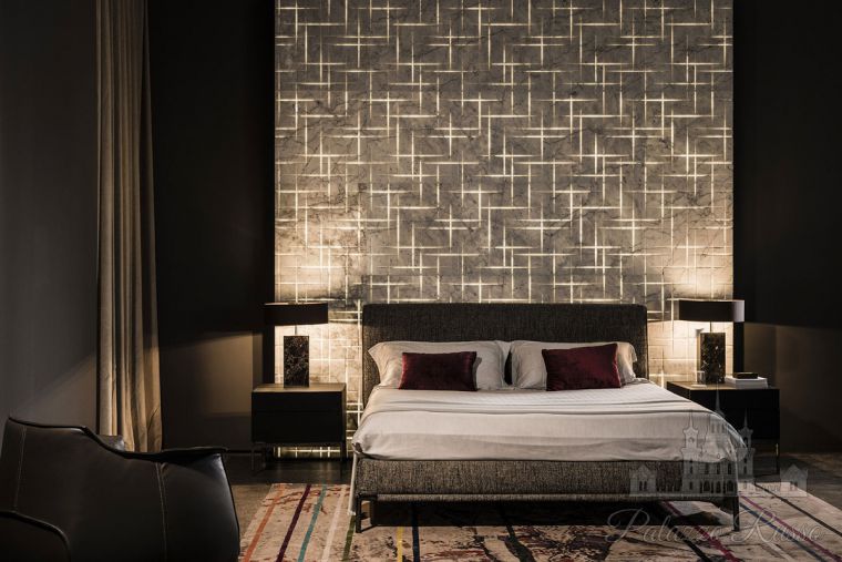 Натуральный камень Carrara Ghiaccio, светодиодная подсветка, для стен, Hamal, Lithos Design