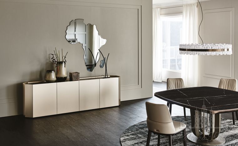Гостиные, стол, металл/ керамогранит, SOHO, Cattelan Italia