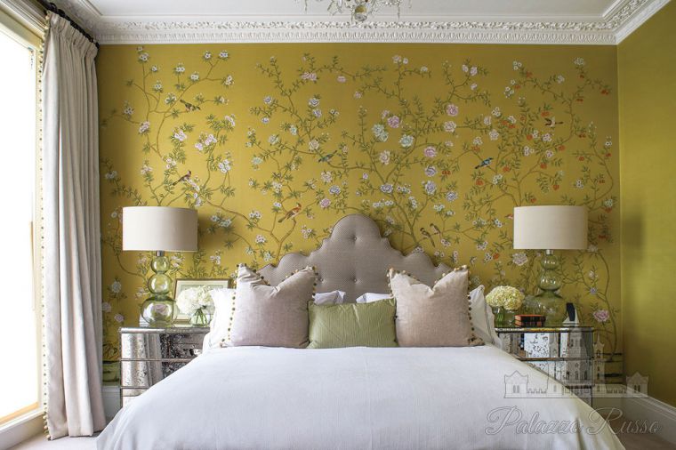 Обои ручной работы, шелк, CHATWORTH/ 2574, De Gournay