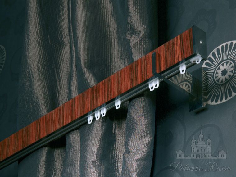 Карнизы, дерево, металл, пластик, цвет - Rosewood Gloss, Havana Polmet, Byron And