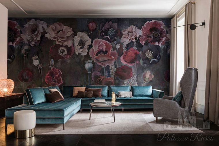 Панно дизайнерское, винил, дизайнер - Eva Germani, Pavot WDPA1701, Wall And Deco
