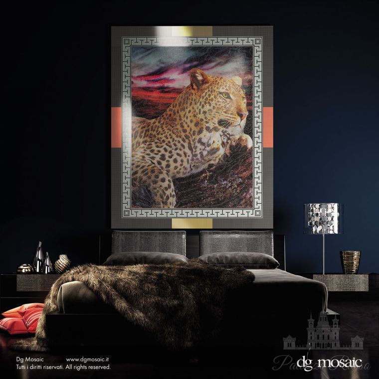 Мозаика, декорированное стекло/ Gold And Pearl, Leopardo, DG Mosaic
