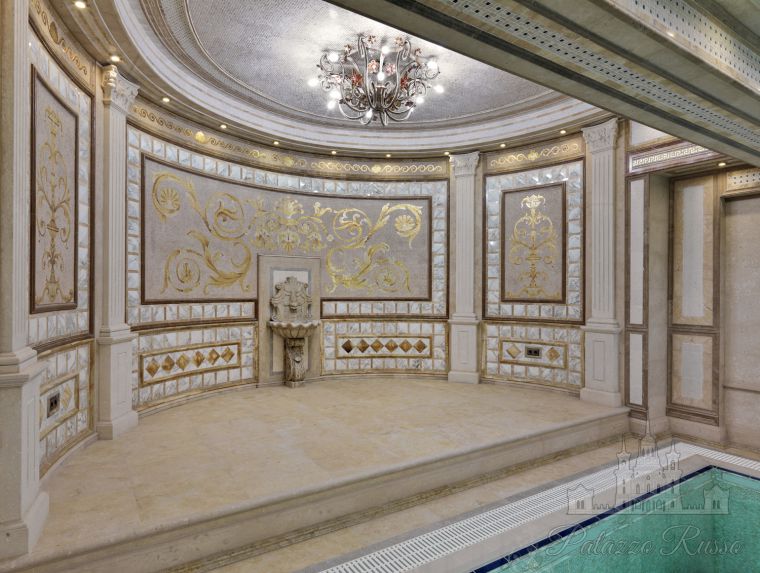 Мраморная и стеклянная мозаика, для стен полов, Ville In Russia, BOISERIE, Friul Mosaic