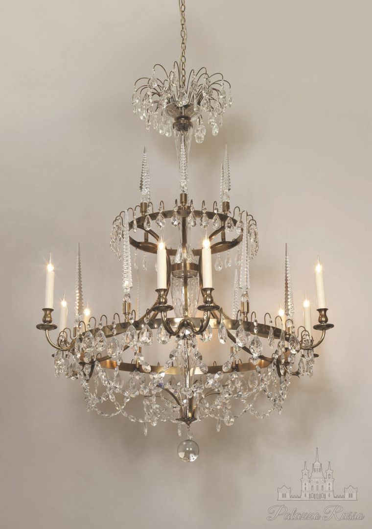 Люстра, латунь, хрусталь, классический, CL0264, Vaughan