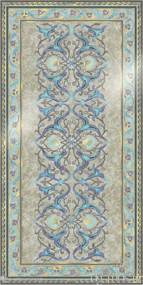 Мозаика, декорированное стекло/ Gold And Pearl, Costantino Blu, DG Mosaic