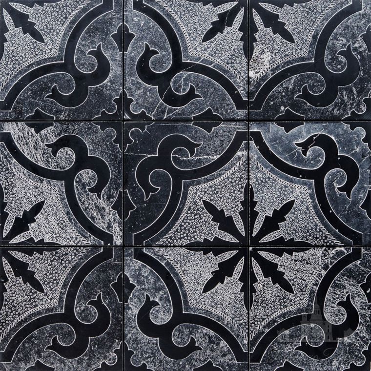 Натуральный камень, для полов и стен, мрамор Nero — Bianco, новинки Maison & Objet 2018, TWENTY 01 2, Lithos Mosaico