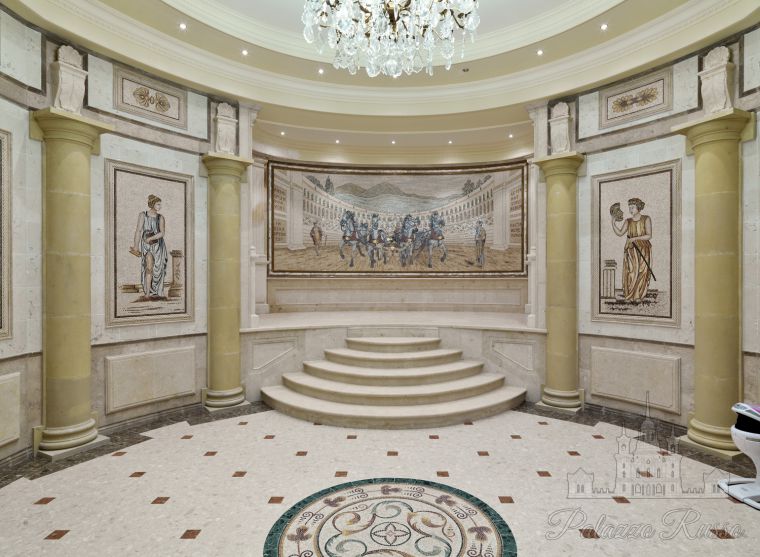 Мраморная мозаика, для стен и полов, Ville In Russia, POMPEI, Friul Mosaic