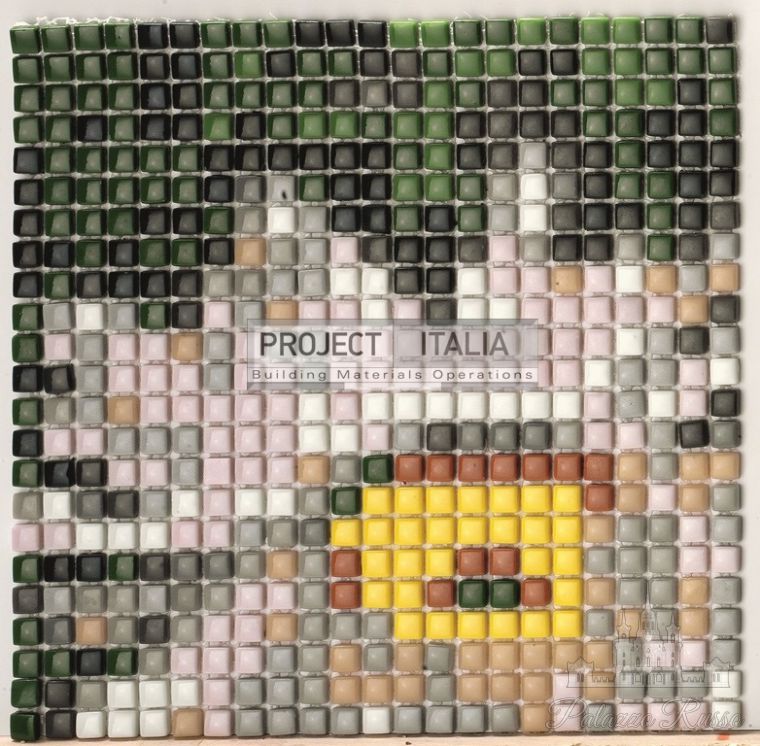 Стеклянная мозаика, для полов и стен, Pixel Flower, Project Italia