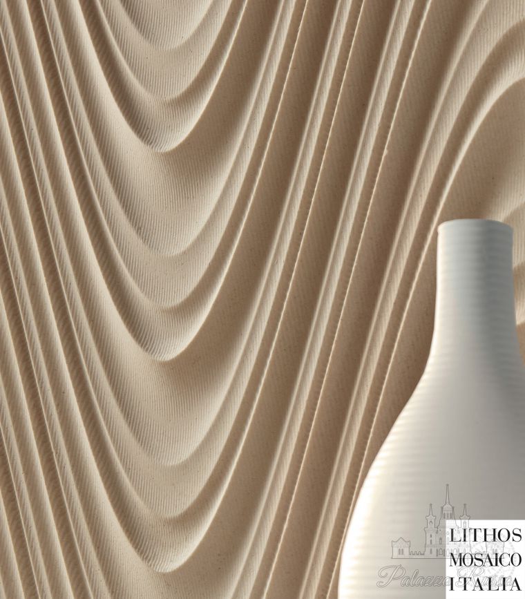 Камень Limestone, для стен, 3d поверхность из мрамора, Wall 1 400, Lithos Mosaico