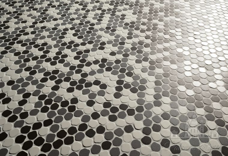 Керамический гранит, для стен и пола, дизайн Paola Navone, Bonbon White Ardesia Smoke, Decoratori Bassanessi