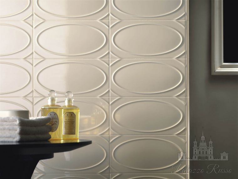 Плитка для стен, керамическая, OVAL ECRU, Ceramiche Grazia