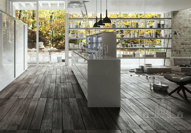 Кухня, стекло, Artematica Vitrum Glossy, Valcucine