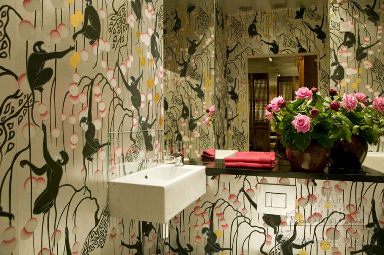 Обои ручной работы, бумага, DECO MONKEYS, De Gournay
