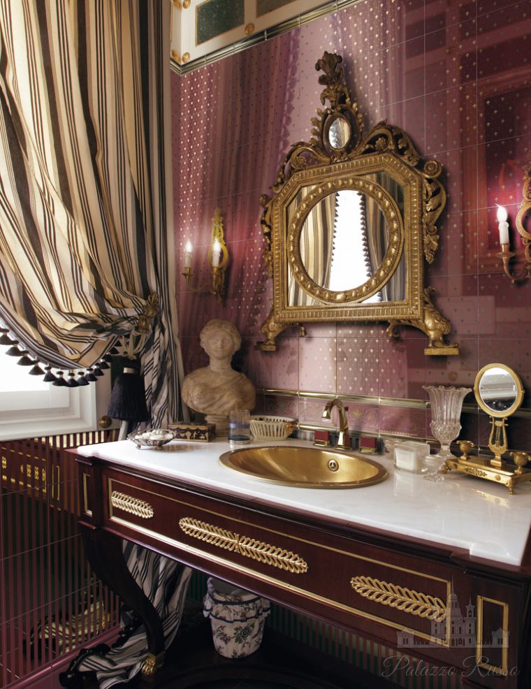 Керамическая плитка, только для стен, Grand Elegance Gold, Giglio Oro 24Kt Su Bordeaux, Petracers