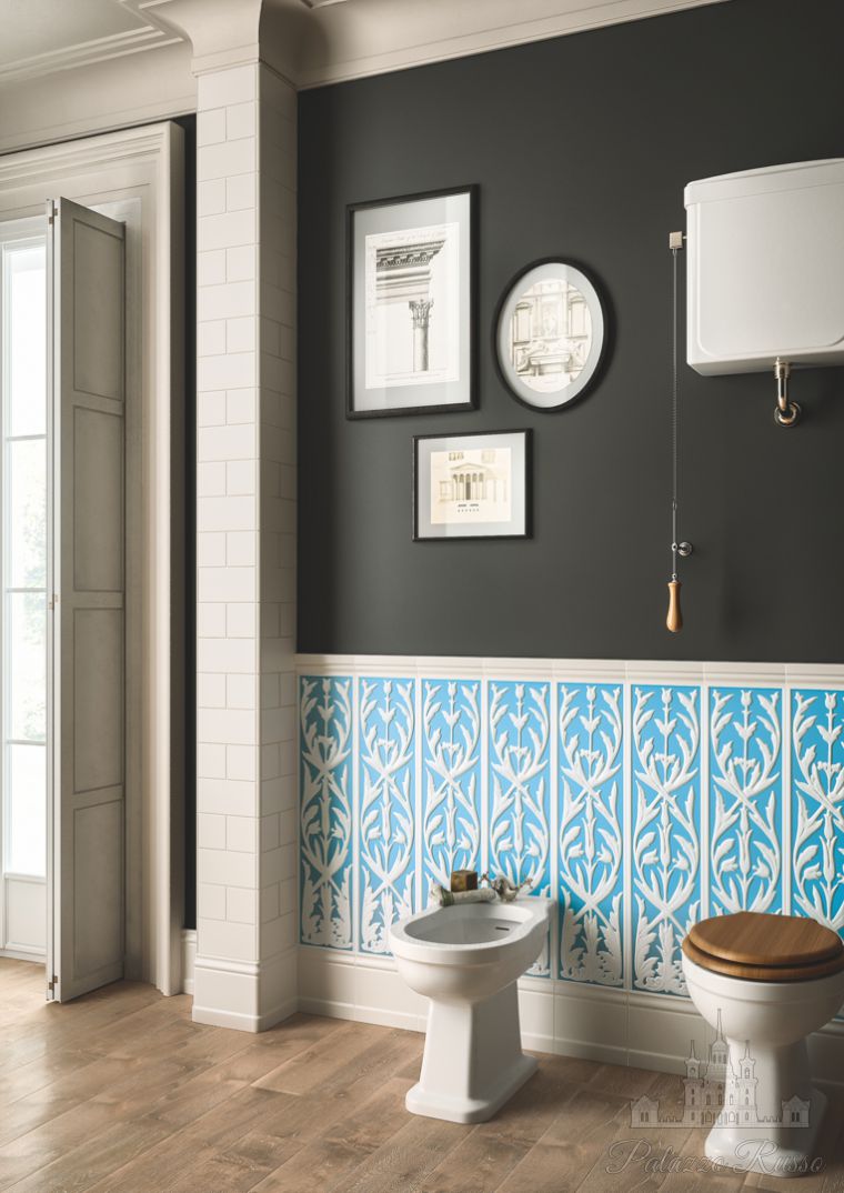 Керамическая плитка, для стен, Ermitage Decorato Pavone, Ceramiche Grazia