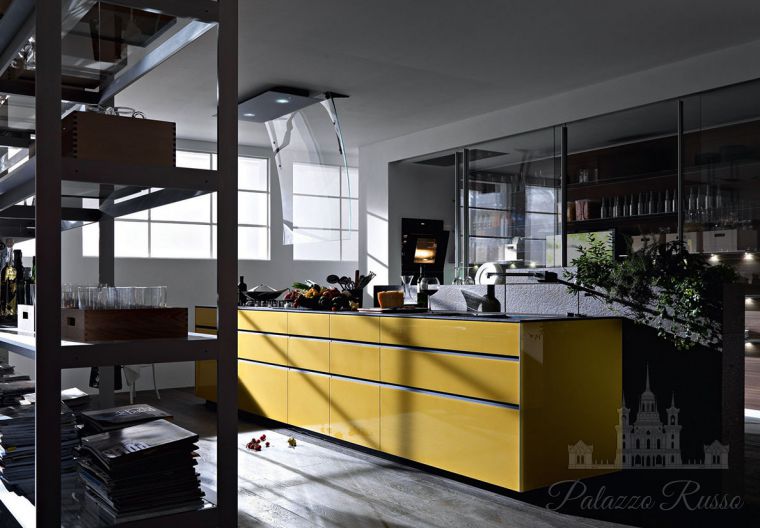 Кухня, стекло, Artematica Vitrum Terra, Valcucine