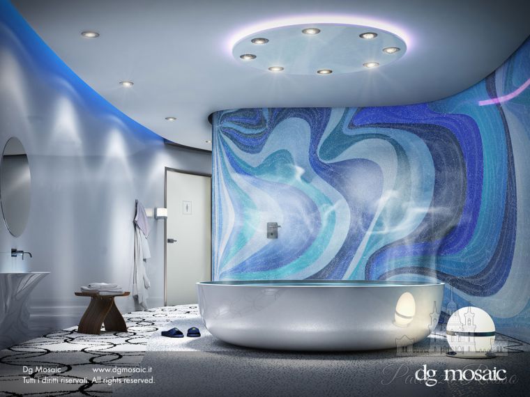 Мозаика, декорированное стекло, Luxury Chic, DG Mosaic
