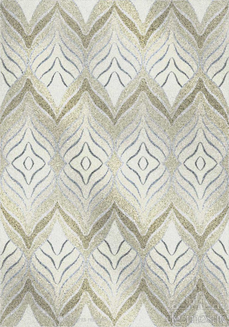Мозаика, декорированное стекло/ Pearl, Silk Cream, DG Mosaic
