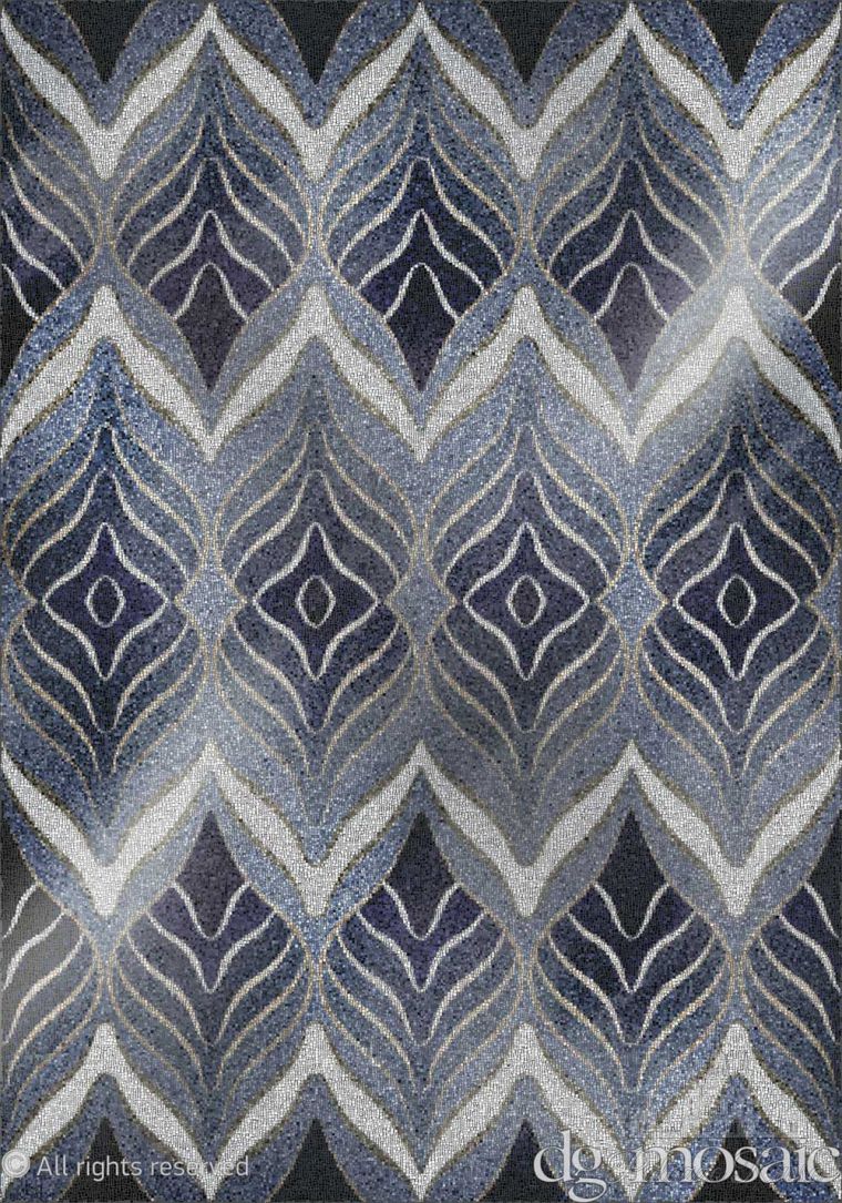 Мозаика, декорированное стекло/ Silver And Pearl, Silk Sugar, DG Mosaic