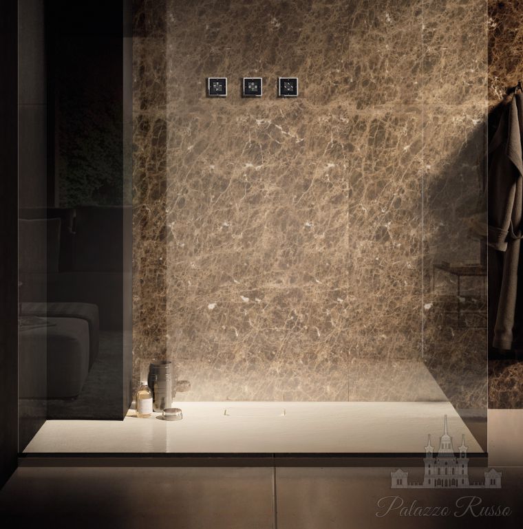 Поддон, материал: Crystaltech отделка: с эффектом камня, FIT 2, Gruppo Treesse