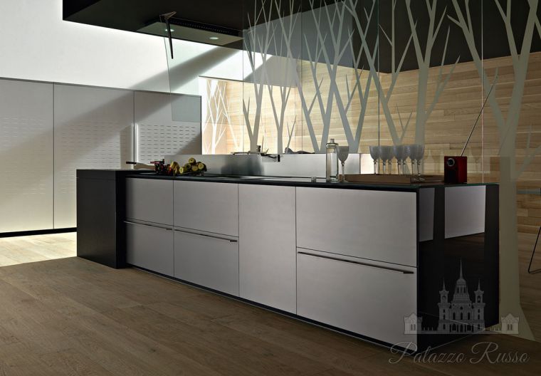Кухня, многослойный ламинат, Artematica Multiline, Valcucine