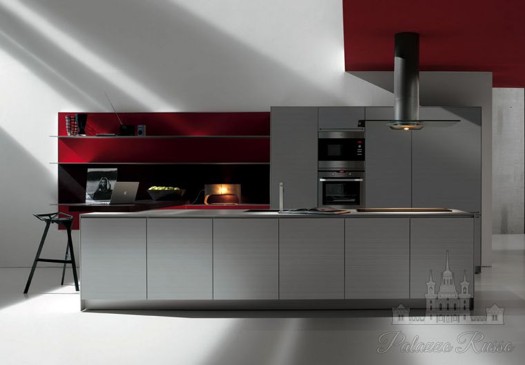 Кухня, многослойный ламинат, Artematica Multiline Ruled, Valcucine