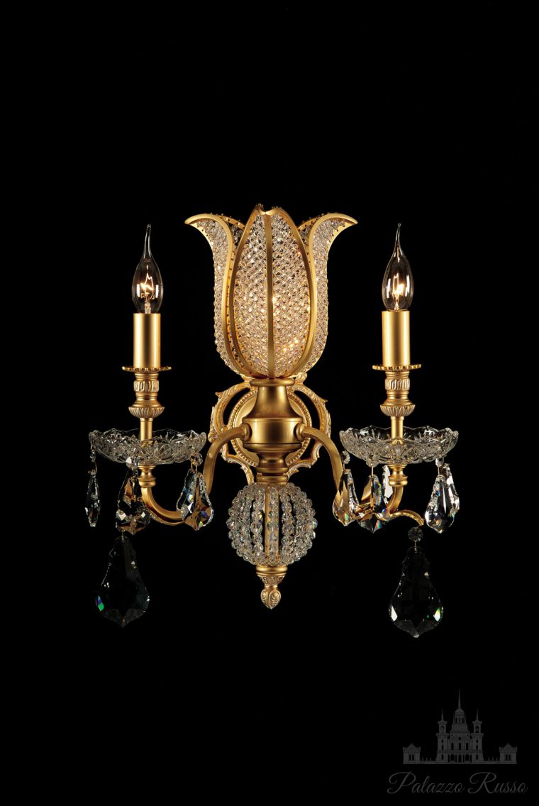 Бра настенные, отделка - Oro Sevilla, кристаллы Swarovski, 2402, Almerich