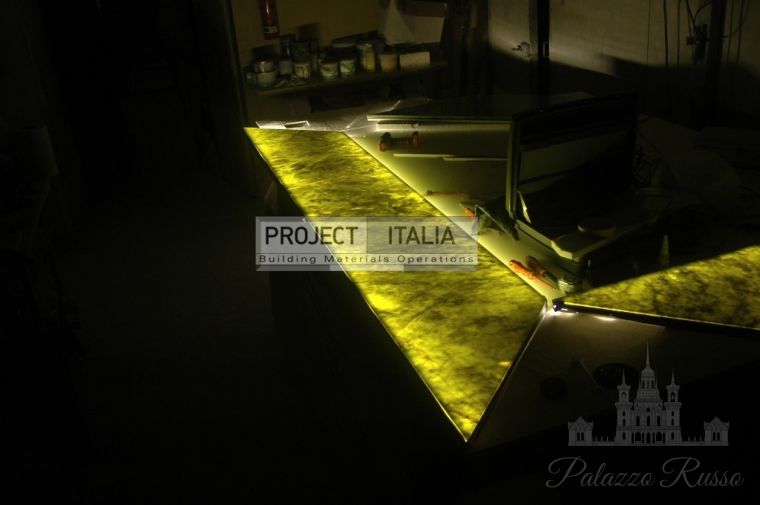 Натуральный камень, для полов и стен, оникс, Green Onyx, Project - Italia